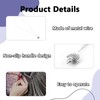 2PCS Stainless Steel Hair Extension Loop Silver Nano Rings Loop