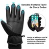 Guantes para Frio, EASYTAO Guantes Gruesos Nieve Impermeables a Prueba