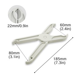 YAFIYGI Fuse Puller Tool for Electrician Long Fuse Puller Tool Insulated Non Slip Grip Handle for Automotive and Industrial Use Pliers for Large and Medium Cylindrical Fuse and Bulb Removal in Cars