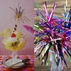 50Pcs Palm Tree Picks, 6 Colours Fireworks Cocktail Sticks Foil