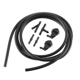 ACROPIX Car Windshield Washer Nozzle Wiper Spray Jet Fluid Hose Fit for Toyota Sienna 2004-2010 85381-AE020 - Pack of 7 Black