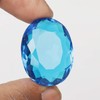 REAL-GEMS Blue Topaz 54.80 Ct Oval Shaped Healing Crystal