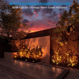 LEONLITE Dia. 4 Inch 5CCT Well Lights Landscape LED In Ground, Shielded Top, 5 Color Temperature Selectable, 12-24V AC/DC CRI90 Low Voltage Garden Landscaping, Oil Rubbed Bronze Aluminum, Pack of 6