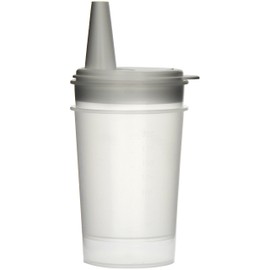 Homecraft Feeding Cups, 8mm, Adjustable, Drinking Aid for Independence, 250 mL Plastic Cup for Safe Drinking and Consumption of Liquids, Eating Aid for Elderly, Handicapped, and Disabled Users