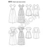 Simplicity Sewing Pattern 8015D5 Miss Petite Project Runway Dresses, Available