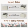 StorageWorks Fabric Storage Bins for Shelves, Storage Baskets for Closet