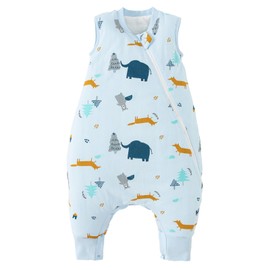 Duomiaomiao Elephant 1.5TOG Sleeping Bag with Feet, Baby 6-12 Months, Toddler Sleeping Bag, Unisex, Cotton, Zip Closure, Snug Fit, Machine Wash, Baby Essentials