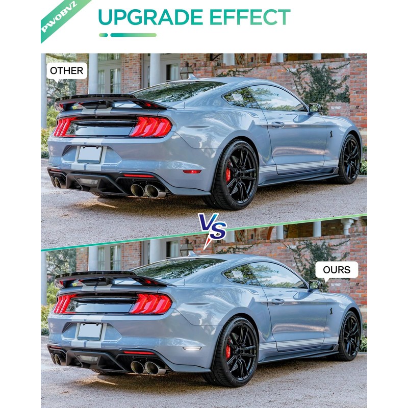 Rear White Side Marker Lights for Ford Mustang 2015 2016