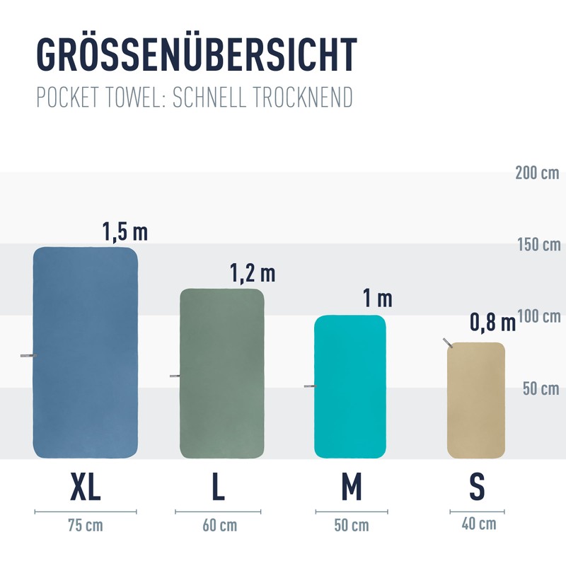 Sea to Summit - Pocket Towel Travel Towel XL Microfibre