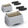2 Pack Pro Shaver Replacement Foil and Cutters Compatible with