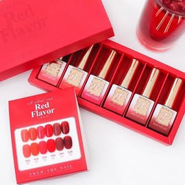 From the Nail Red Flavor 6 Types Single Red Syrup Gel / 프롬더네일 빨간맛 6종 단품 레드시럽젤
