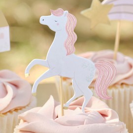 Ginger Ray Cupcake-Topper mit Einhorn-Motiv, 12 Stück