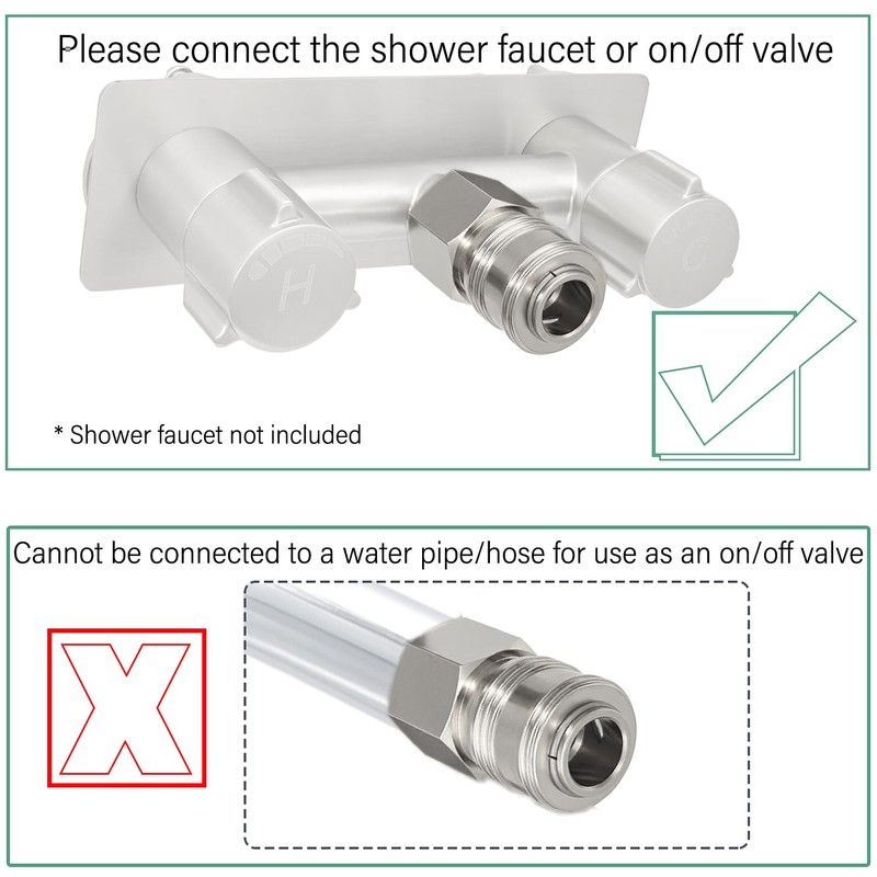 G-Sunny RV Outdoor Shower Head with Hose and Quick Connect