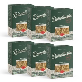 Bionaturae Fusilli Pasta Noodles, Durum Semolina Pasta, 16 Oz, 6 Pack