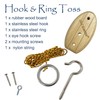 Hook and Ring Toss Game Swing Target Game DIY Kit