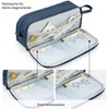 KALIDI Pencil Case with 3 Compartments Large Capacity Pencil Case