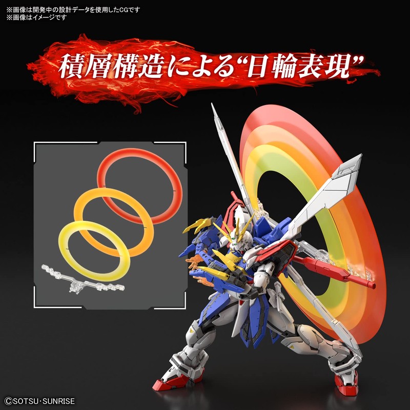 RG Mobile Bushiden G Gundam God Gundam 1/144 Scale Color