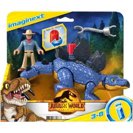Fisher-Price New Fisher Price Imaginext Jurassic World Dominion Stegosaurus Dinosaur Dr Grant