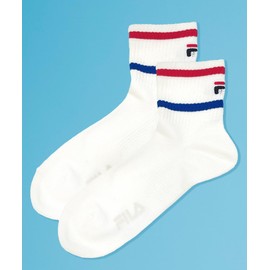 Fila 2630-058 Crew Socks, Long Length, Socks, 9.8 inches (25 cm), 10.2 inches (26 cm), 10.6 inches (27 cm)