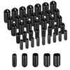 uxcell 100pcs Round Rubber End Caps Protective Caps 3mm 4mm