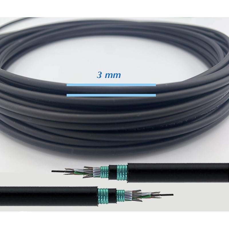 Elfcam - Armored Fiber Optic Cable SC/APC to SC/APC Simplex