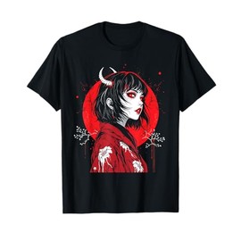 Horror Anime Manga Tee I Gothic Outfit I Japanese Chibi Girl T-Shirt