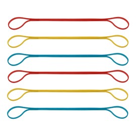 ONLYKXY 30pcs Flat Rubber Bands 7inch Long Elastic Band Big Reusable Large Silicone Thick Giant Colored Elasticity Coil Ring for Trash Can File Folders Home Kitchen Office. (Mixed color)