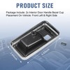 JDMSPEED Door Handle Style Interior Bezel Cup Set Replacement for