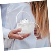 CAXUSD Heart-Shaped Lace Ring Pillow Box Wedding Ring Holder Versatile