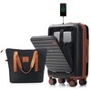 Merax Front Opening 20-Inch Carry-On Luggage with Expandable Travel Bag