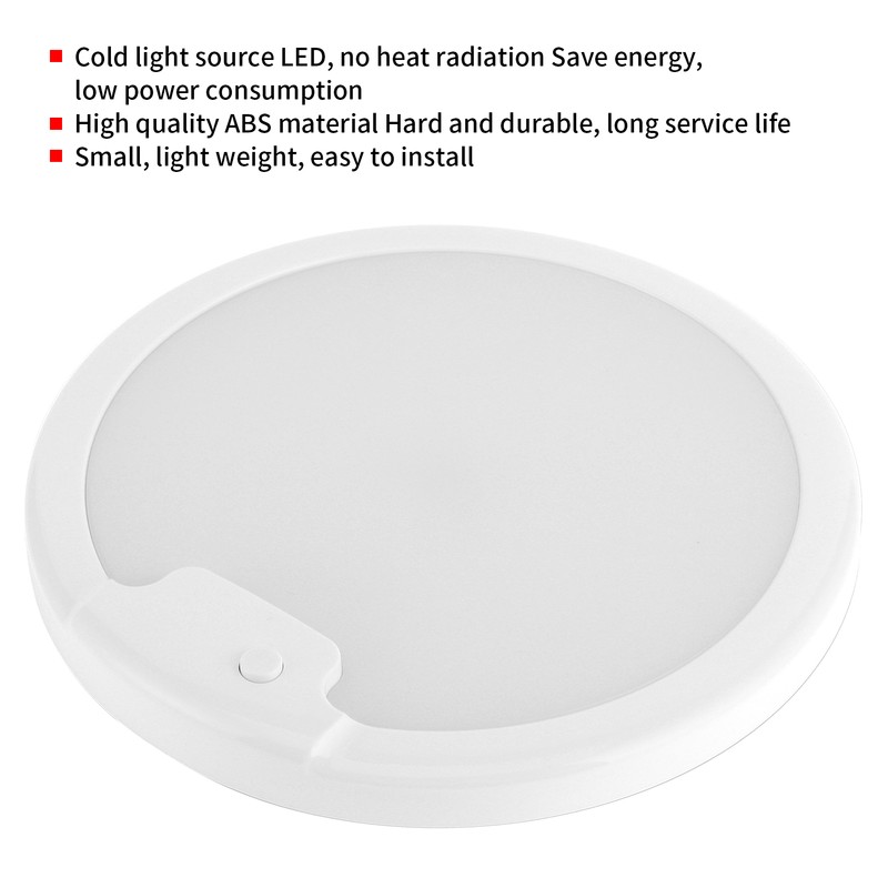 Universal Ceiling Light UltraThin 12V 24V LED Roof Dome Lamp