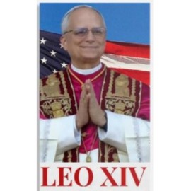 Pope Leo XIV Holy Card Set Prayer for The New Pontiff of The Catholic Church, Pack of 10