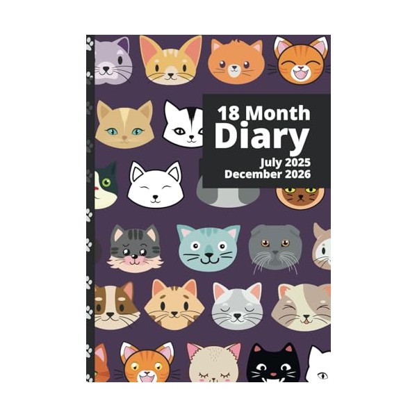 Cat Diary | 18 month | A5 Size | July
