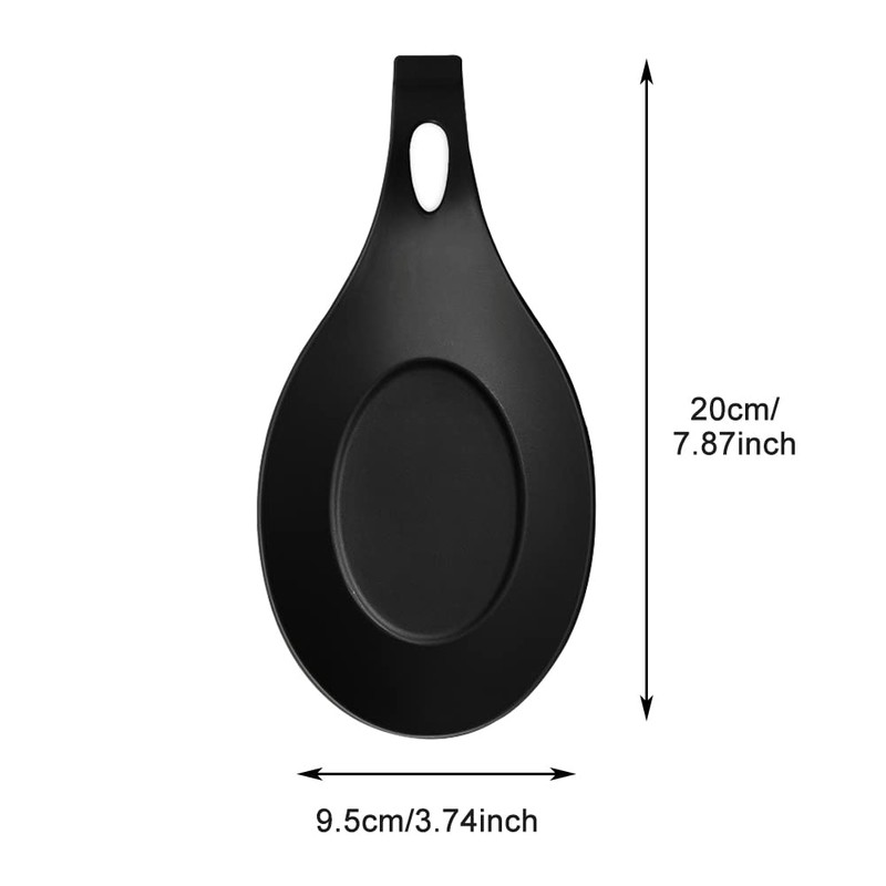 Silicone Spoon Rest - 3 Pcs Heat Resistant, Large Holder