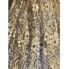 Unbranded Gold Sparkly Cream Beige Embroidered Lace. Sequined Floral Wedding