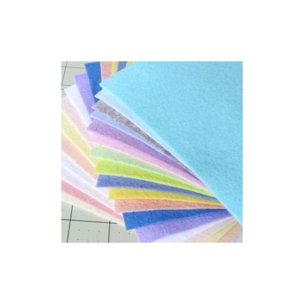 21 Felt Sheets - 12X12 inch Spring Colors Collection -