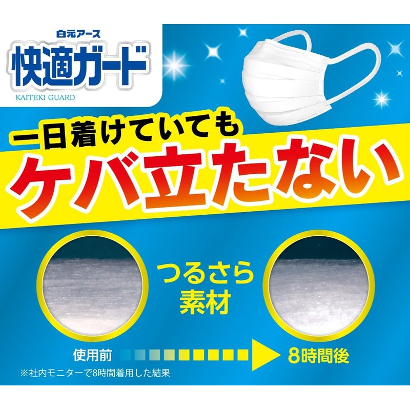 Hakugen Earth Comfort Guard Masks, Small Size, 60 Pieces (Individually