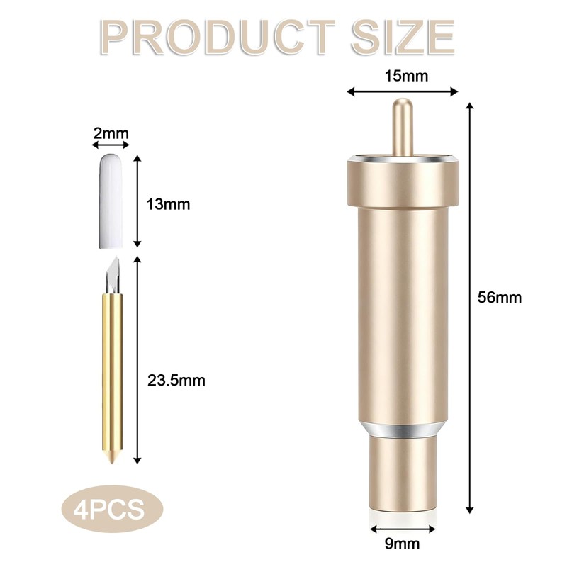 5 Pcs Deep Cut Blade Set, Fine Point Blade with