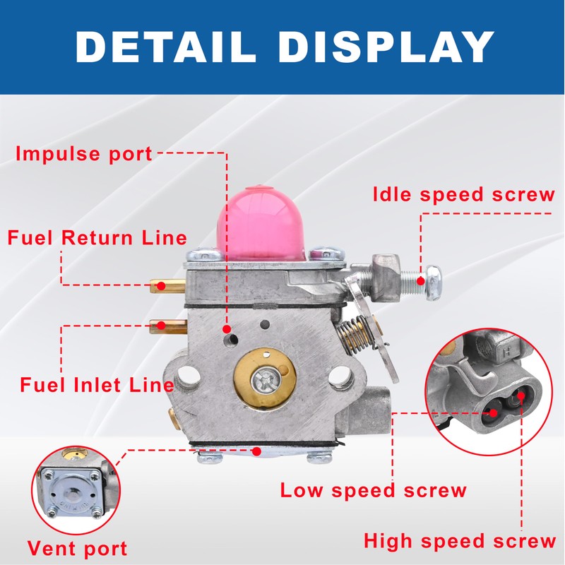 Wondrify 753-06190 Carburetor for Troy Bilt TB22 TB21EC TB22EC TB32EC