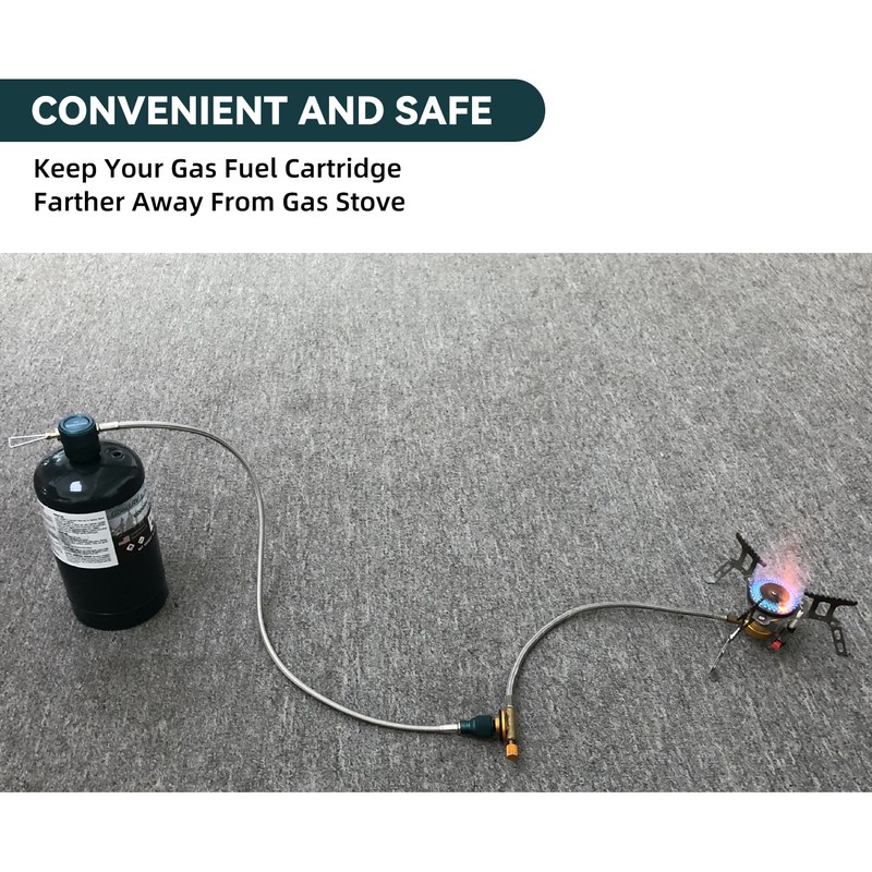 Butane Adapter Ropane Canister To Threaded Camping Stove Adapter Extension