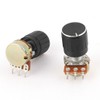 uxcell 2 Pcs B10K 10K Ohm 13mm Rotating Shaft Audio