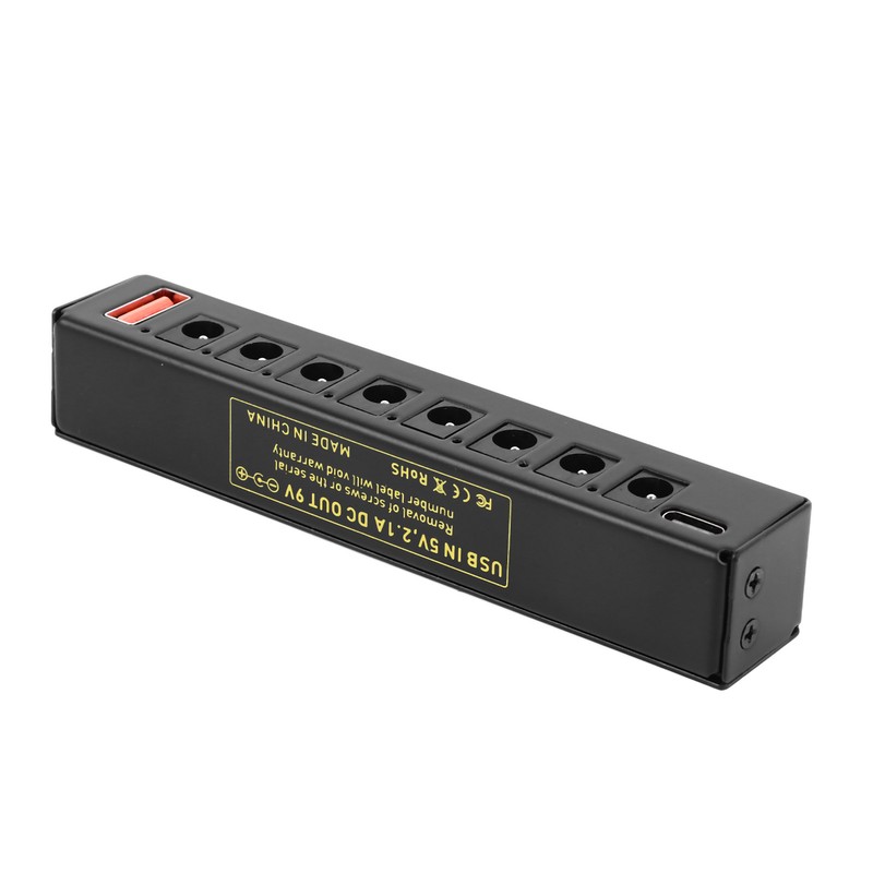Guitar Pedal Power Supply 8 Way Isolated Low Noise Effect
