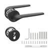 Amerdeco Door Handle Set Black Aluminium - PZ Door Fitting
