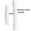 2x Overflow Pipes, Overflow Tube for Sink Extendible, Square Interface