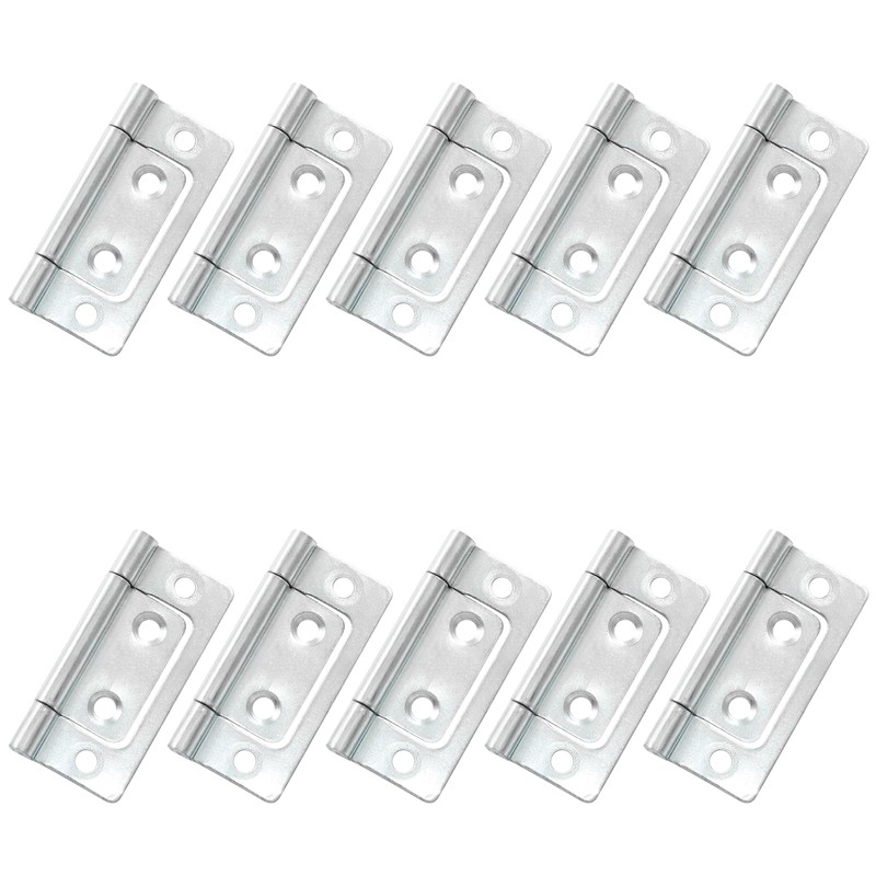 Augiimor 10 Pcs Non-Mortise Door Hinges, 2 x 0.98 Inch