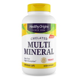 Healthy Origins Chelated Multi Mineral (featuring Albion Minerals), 240 Veggie Caps                                                                   