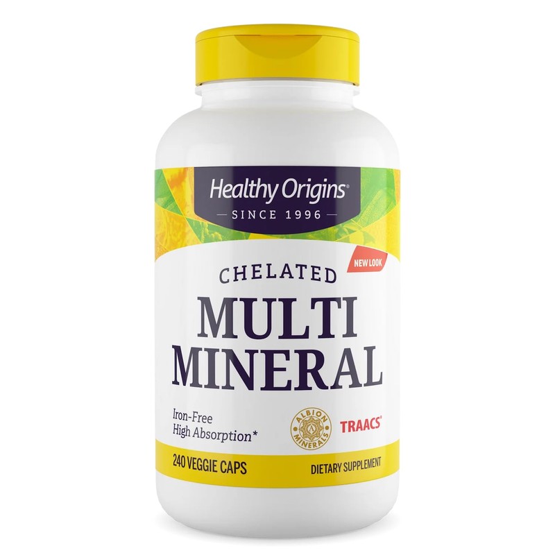 Healthy Origins Chelated Multi Mineral (featuring Albion Minerals), 240 Veggie