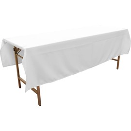 Noren Kobo 97137 Flameproof Tablecloth, Plain, White, Events, Exhibitions, Briefings, Discounts, 55.1 x 78.7 inches (140 x 200 cm), Flame Retardant Tromat, White