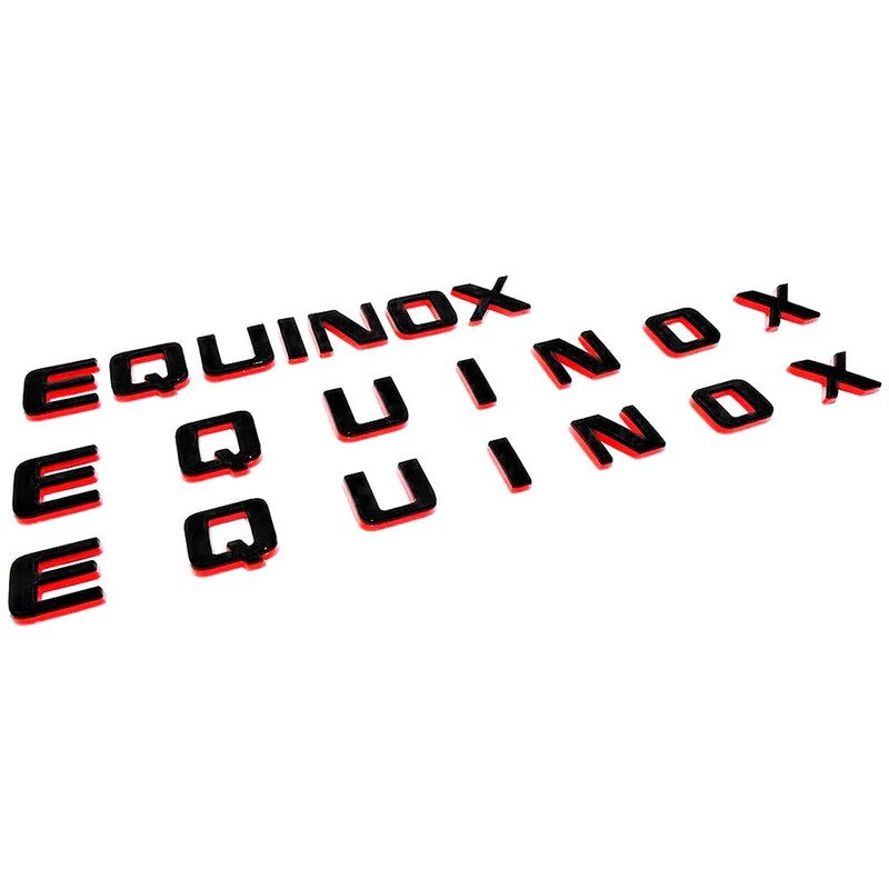 17-24 3pcs Equinox Door & Liftgate Letter 3D Badge Emblem