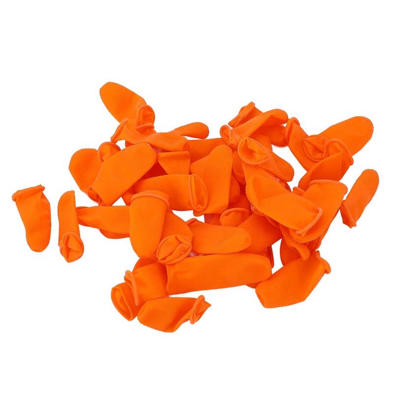 Disposable Finger Cots, 100 Pieces Waterproof Latex Finger Cots Protector